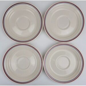 4 VTG CORELLE Abundance SAUCERS RETIRED Fruit Design 6-1/4" GREAT CONDITION
